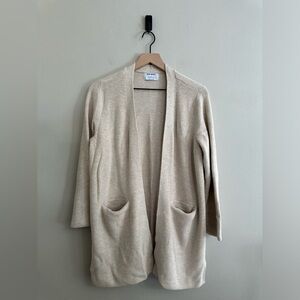 Old Navy beige open front long sweater ribbed knit, XL